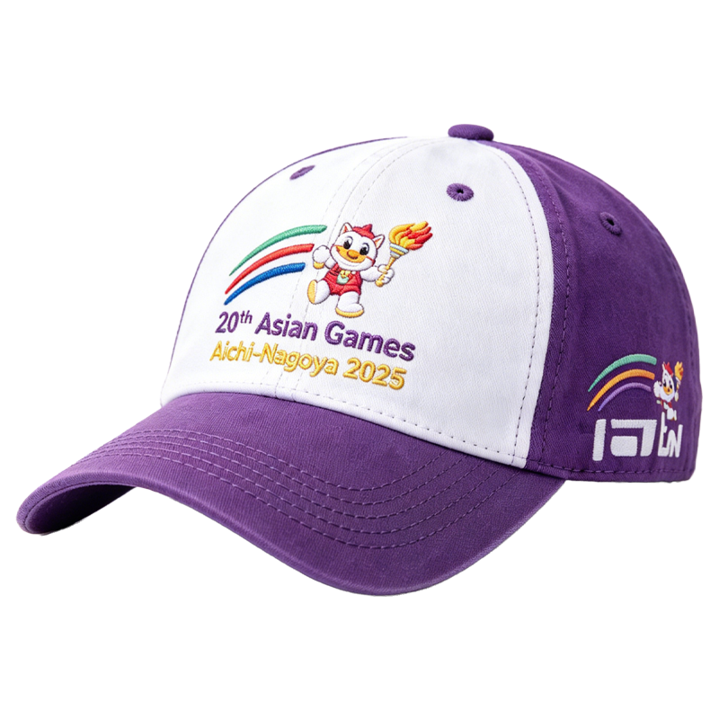 20th Asian Games Aichi-Nagoya 2026 Embroidered Gray Adjustable Cotton Denim Baseball Cap for Baseball Cap| Baseball Cap | xhcaps.com
