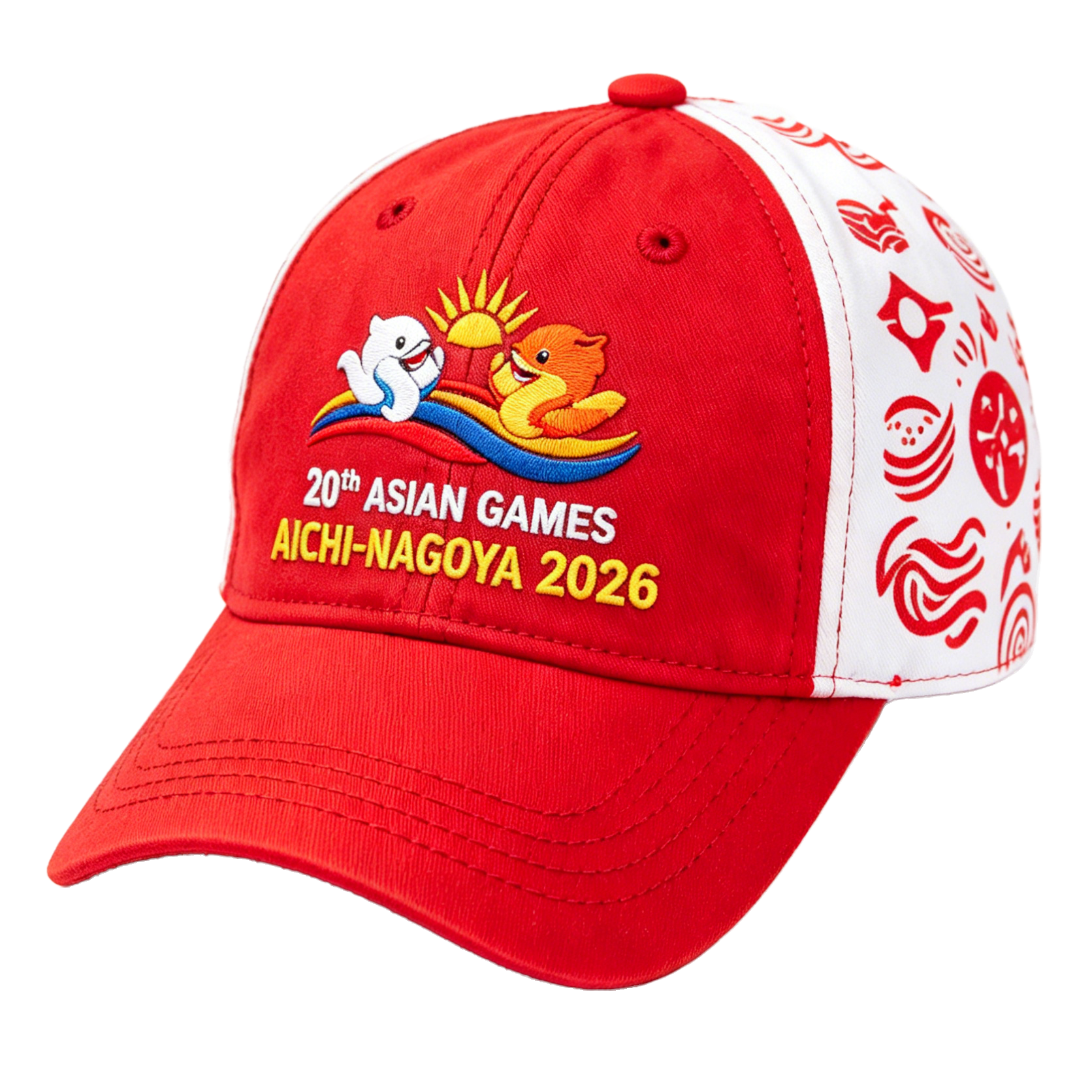 20th Asian Games Aichi-Nagoya 2026 Embroidered Gray Adjustable Cotton Denim Baseball Cap for Baseball Cap| Baseball Cap | xhcaps.com
