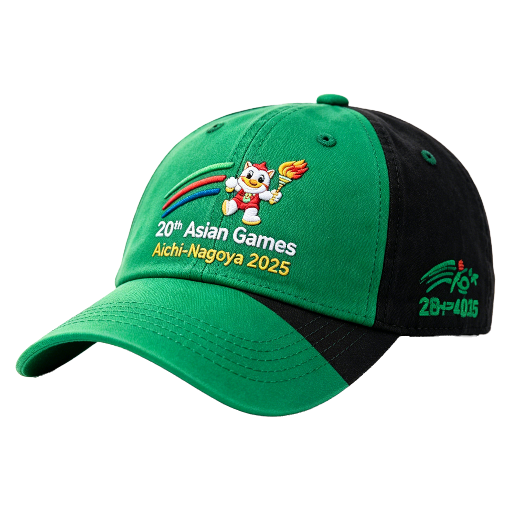 20th Asian Games Aichi-Nagoya 2026 Embroidered Gray Adjustable Cotton Denim Baseball Cap for Baseball Cap| Baseball Cap | xhcaps.com