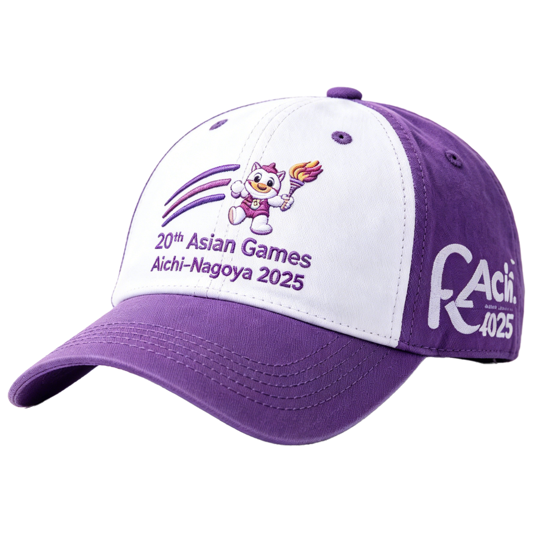 20th Asian Games Aichi-Nagoya 2026 Embroidered Gray Adjustable Cotton Denim Baseball Cap for Baseball Cap| Baseball Cap | xhcaps.com