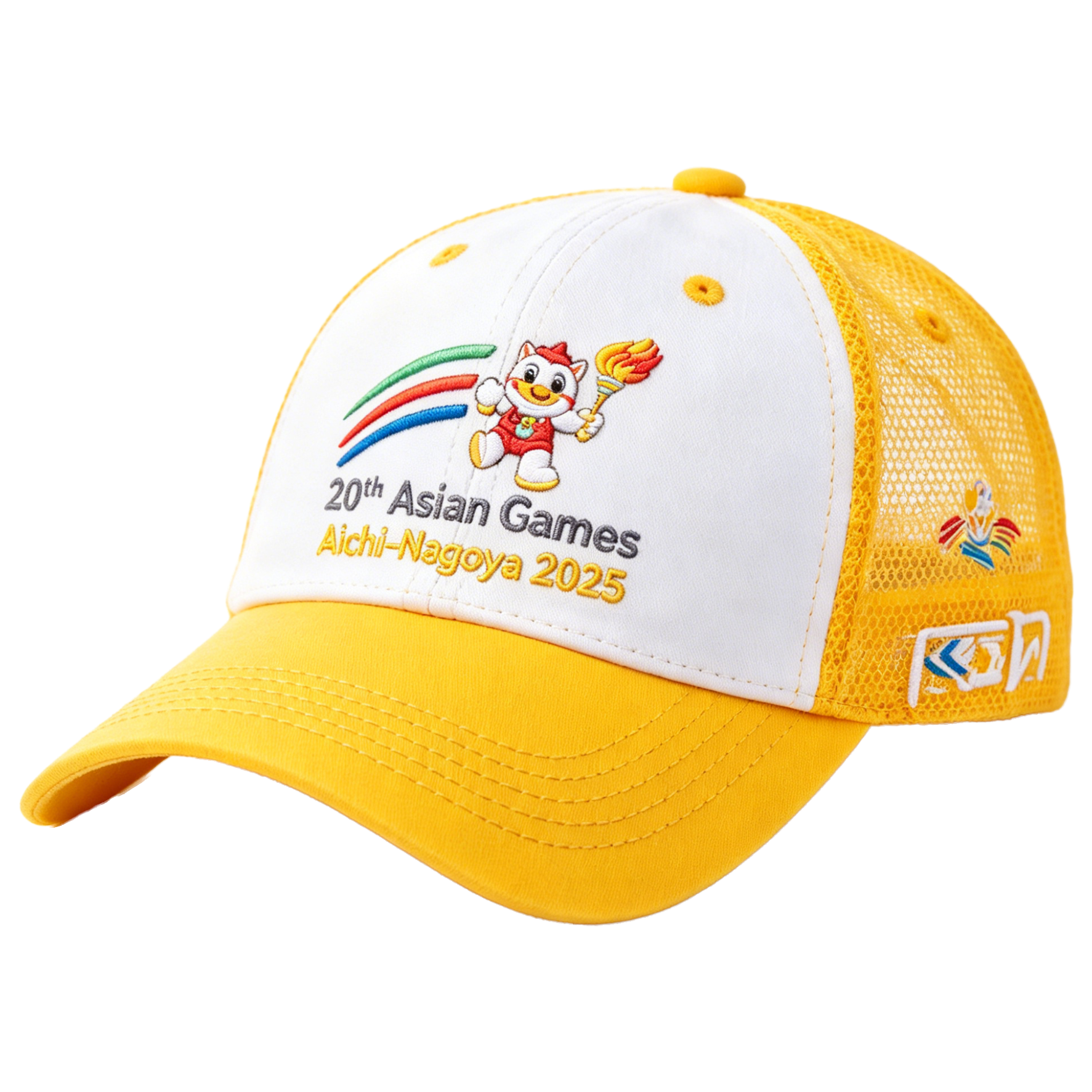 20th Asian Games Aichi-Nagoya 2026 Embroidered Gray Adjustable Cotton Denim Baseball Cap for Baseball Cap| Baseball Cap | xhcaps.com