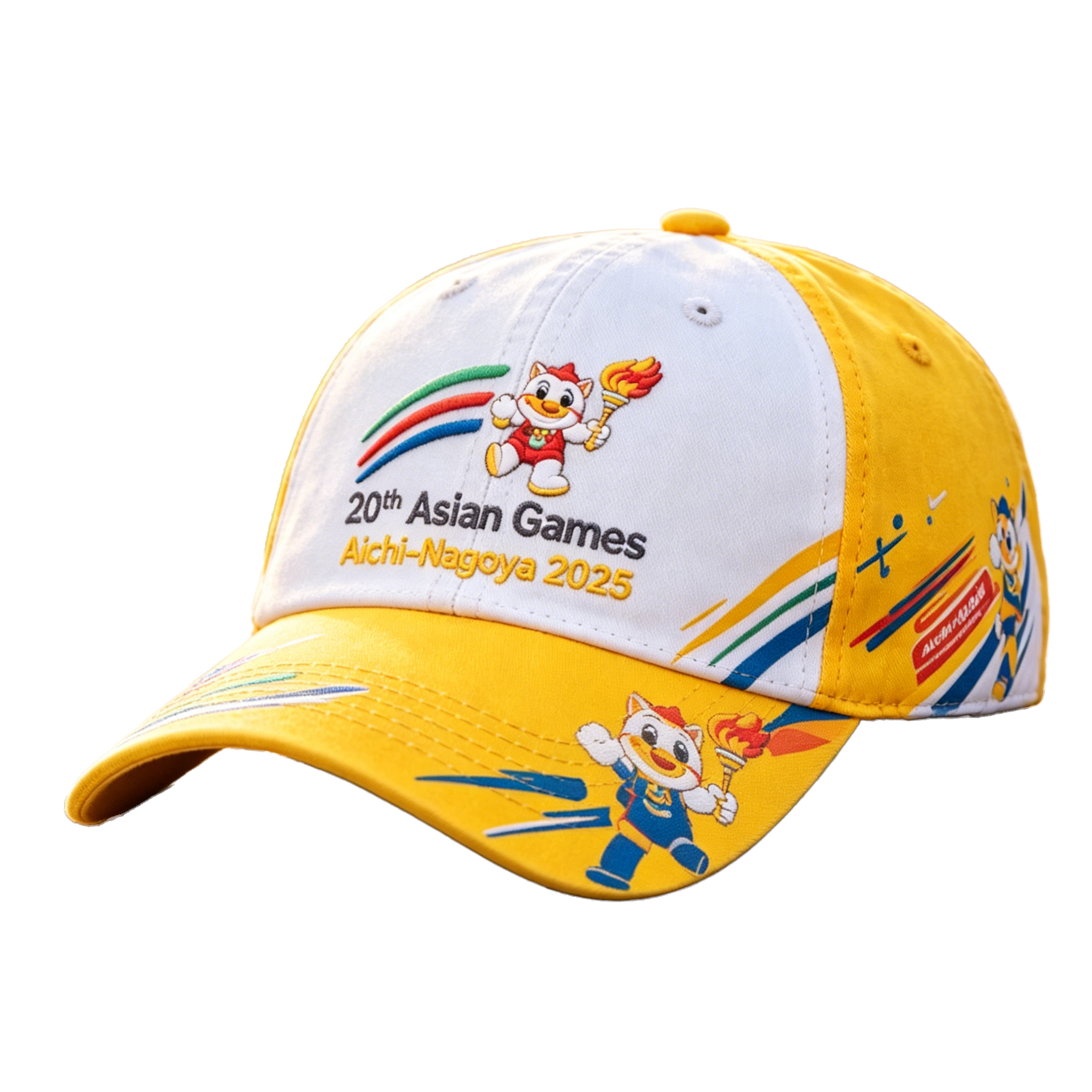20th Asian Games Aichi-Nagoya 2026 Embroidered Gray Adjustable Cotton Denim Baseball Cap for Baseball Cap| Baseball Cap | xhcaps.com