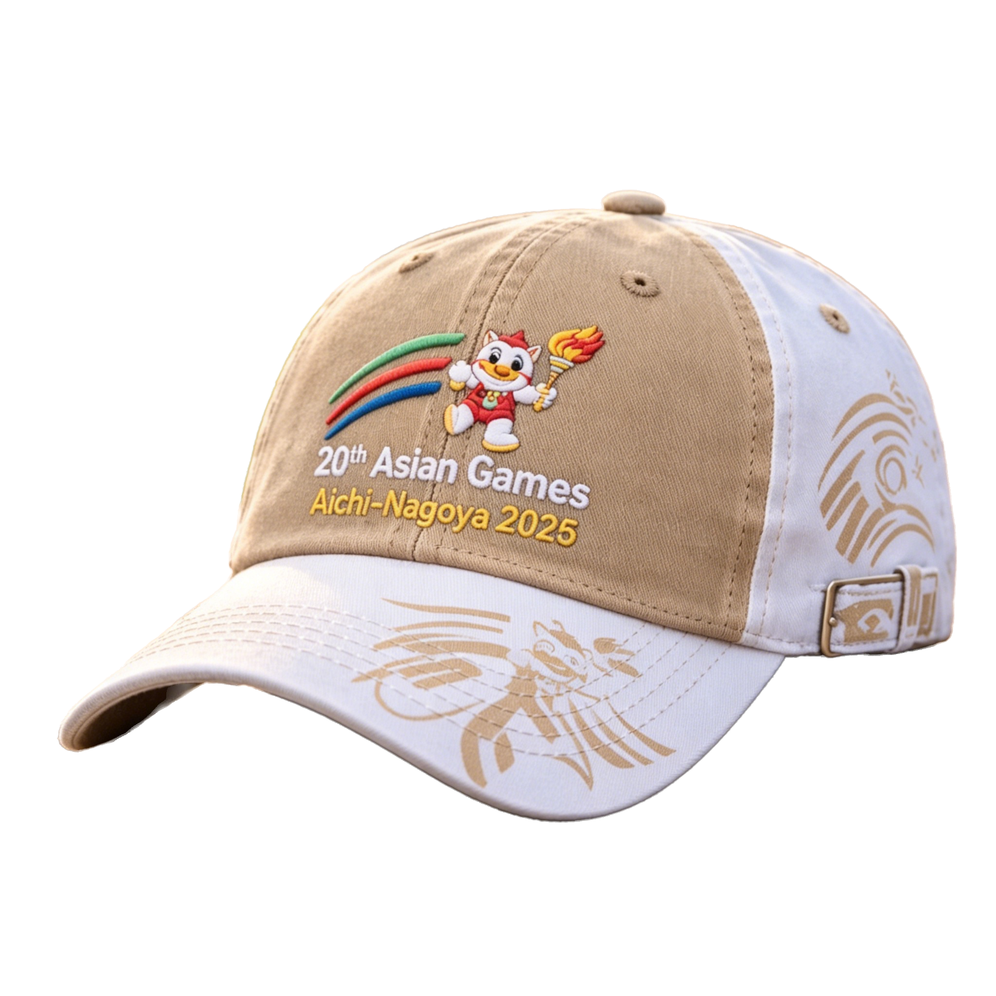 2026 Aichi-Nagoya Asian Games Embroidered Grey Denim Cap | Fan Adjustable Headwear | xhcaps.com
