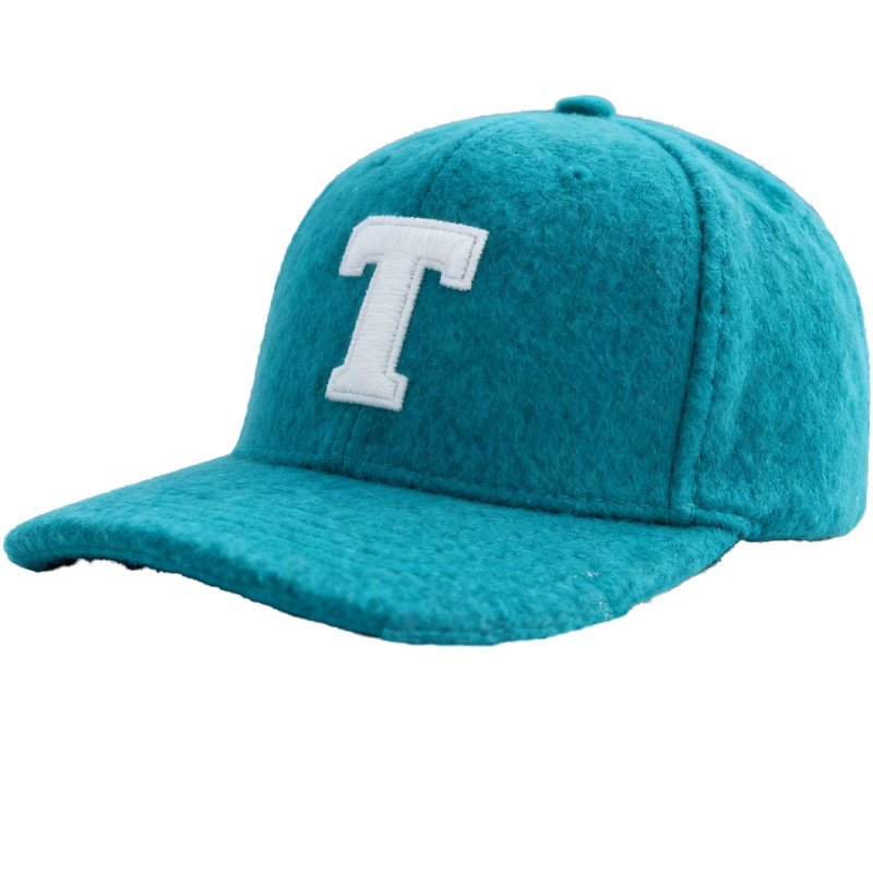 Custom Embroidered Gray Snapback Adjustable Wool Blend Baseball Cap