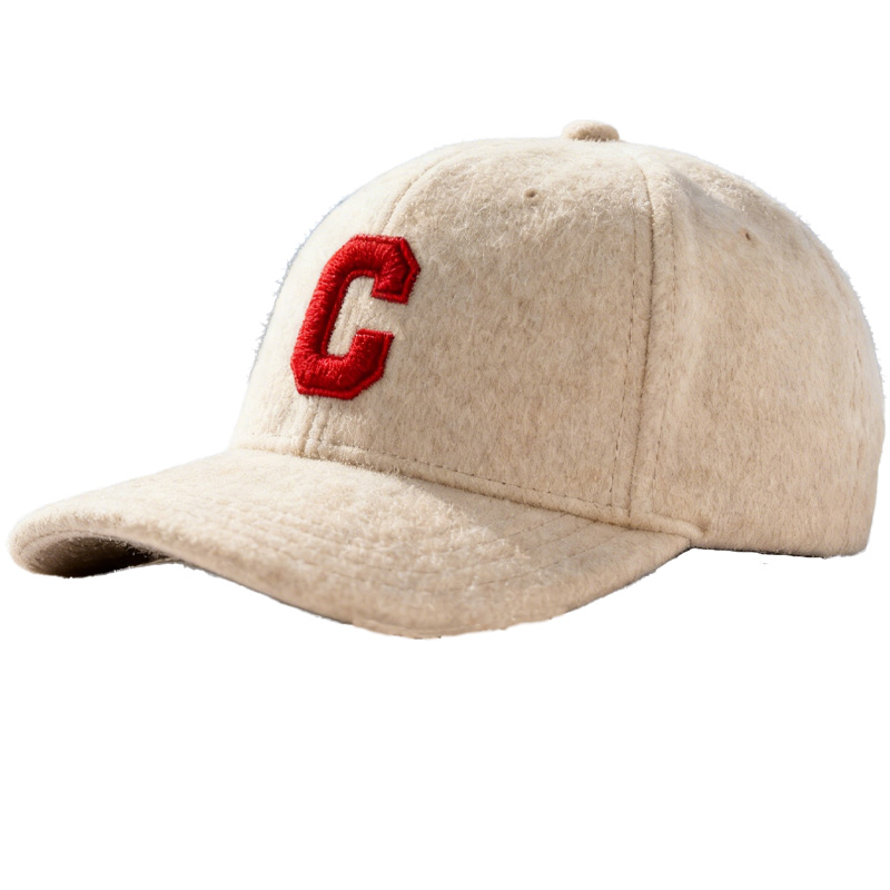 Custom Embroidered Gray Snapback Adjustable Wool Blend Baseball Cap