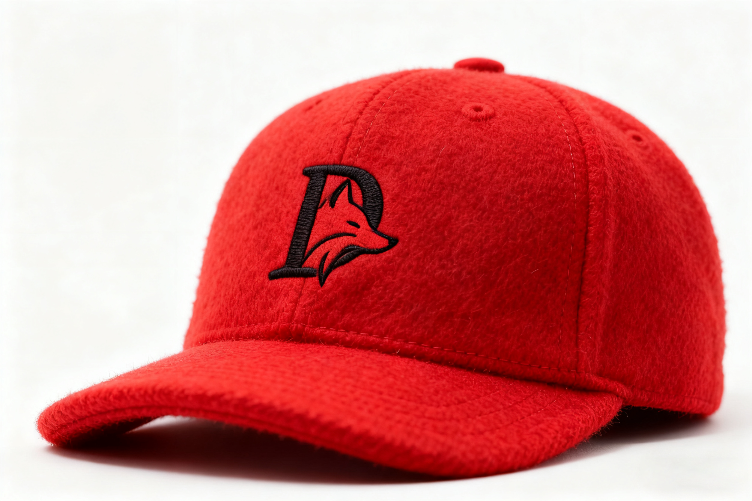 Custom Embroidered Gray Snapback Adjustable Wool Blend Baseball Cap