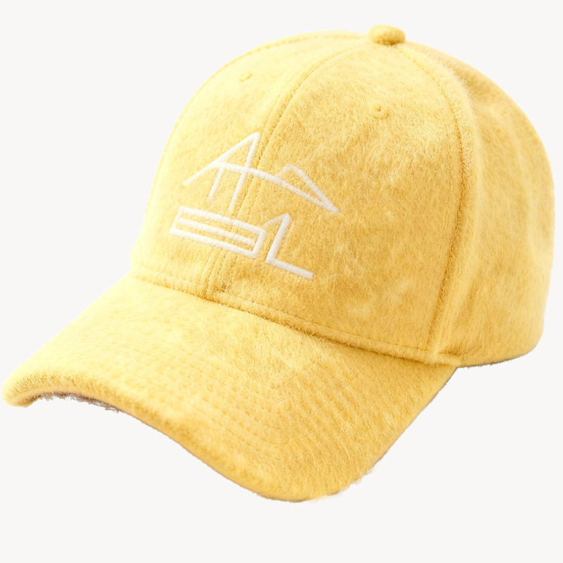 Custom Embroidered Gray Snapback Adjustable Wool Blend Baseball Cap