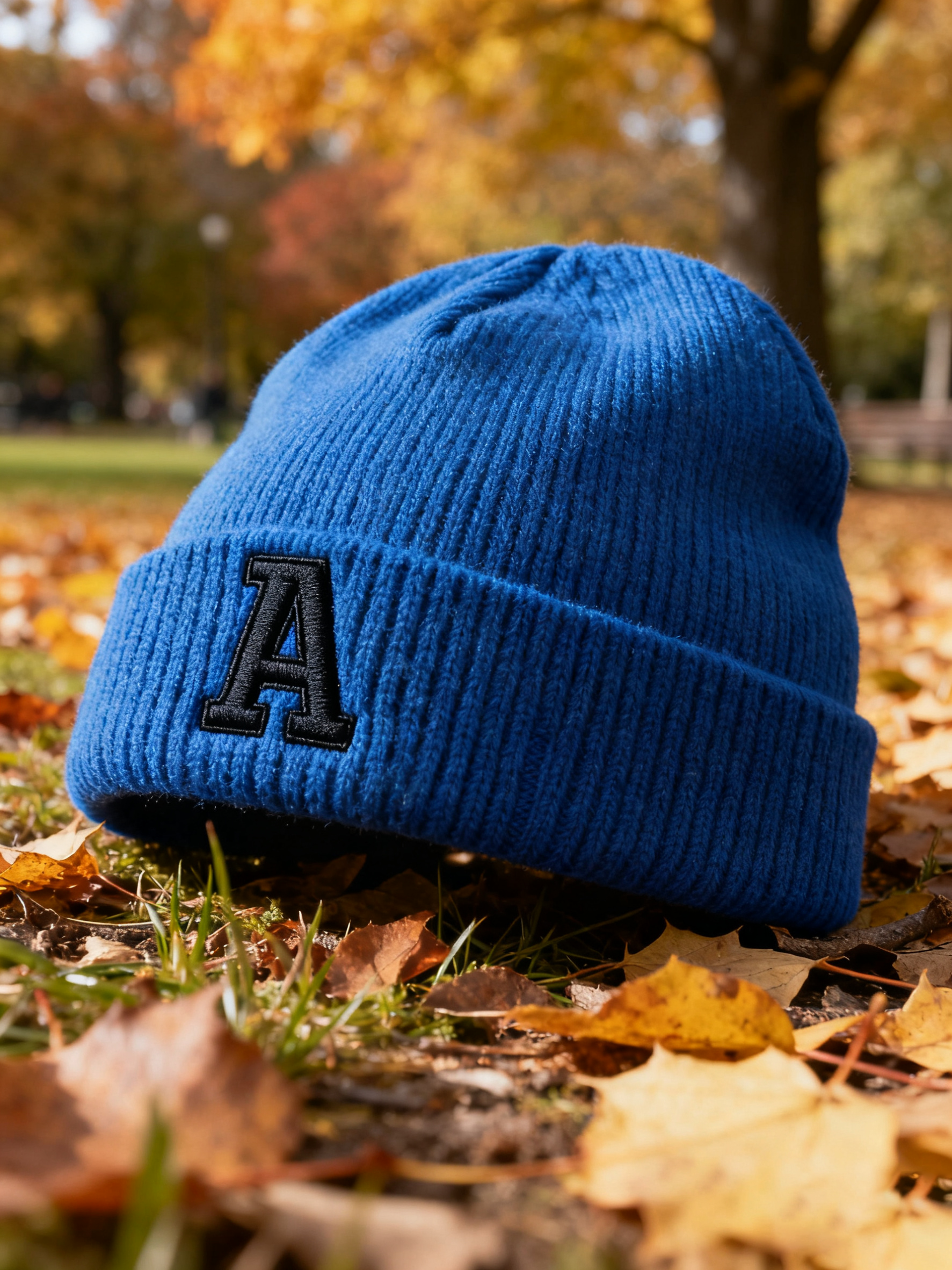 Custom Women's Embroidered Wool Warm Ribbed Winter Knitted Hats