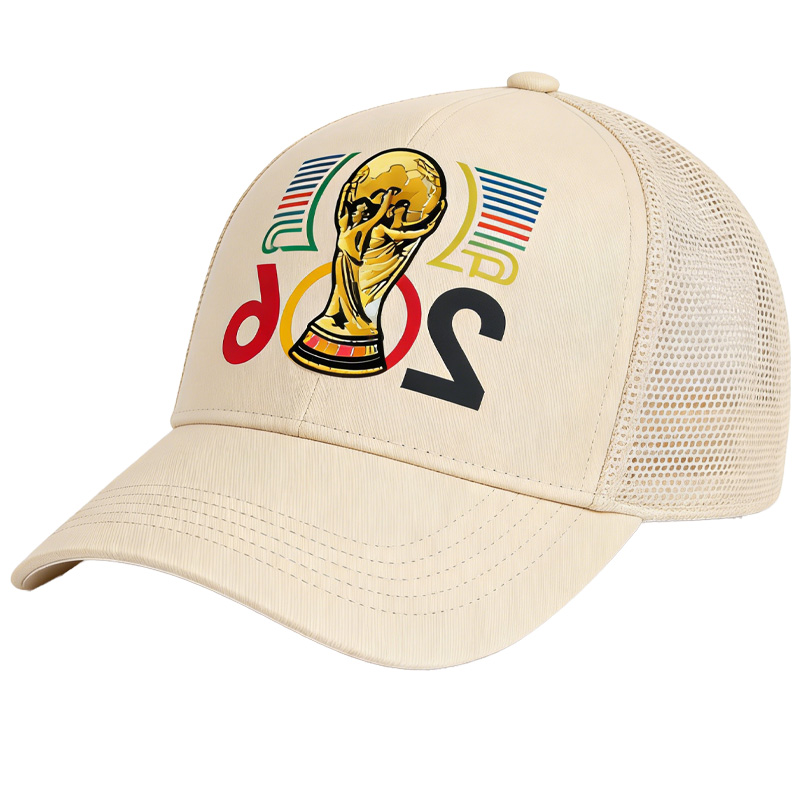 FIFA World Cup 2026 Hat with Embroidered Gray Adjustable Cotton Denim Baseball Cap