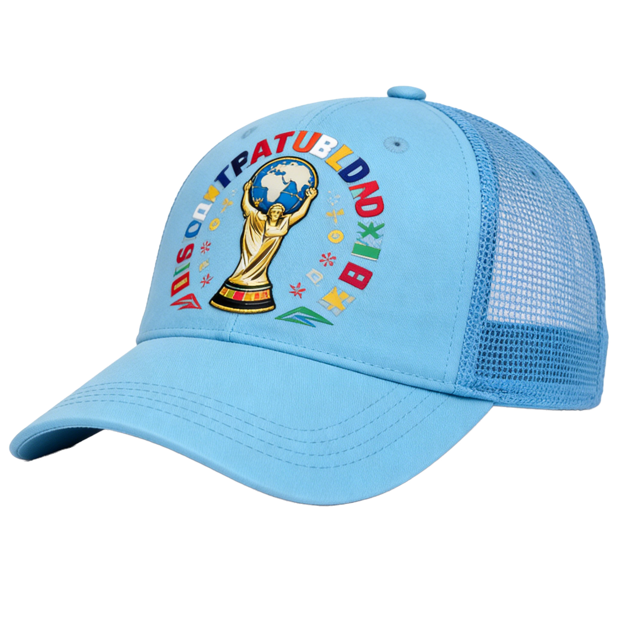 FIFA World Cup 2026 Hat with Embroidered Gray Adjustable Cotton Denim Baseball Cap