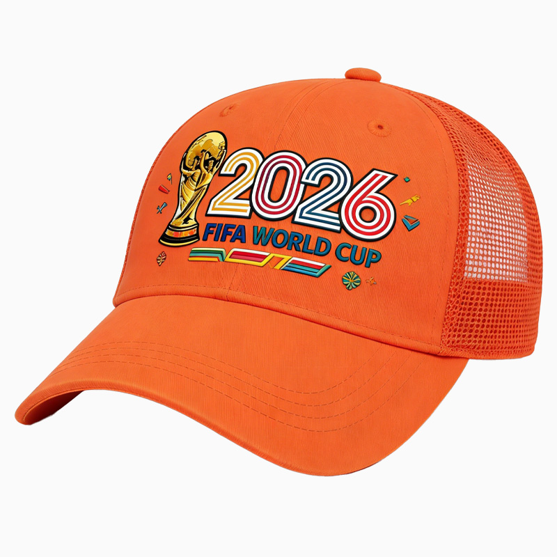 2026 FIFA World Cup Embroidered Gray Cotton Denim Adjustable Baseball Cap
