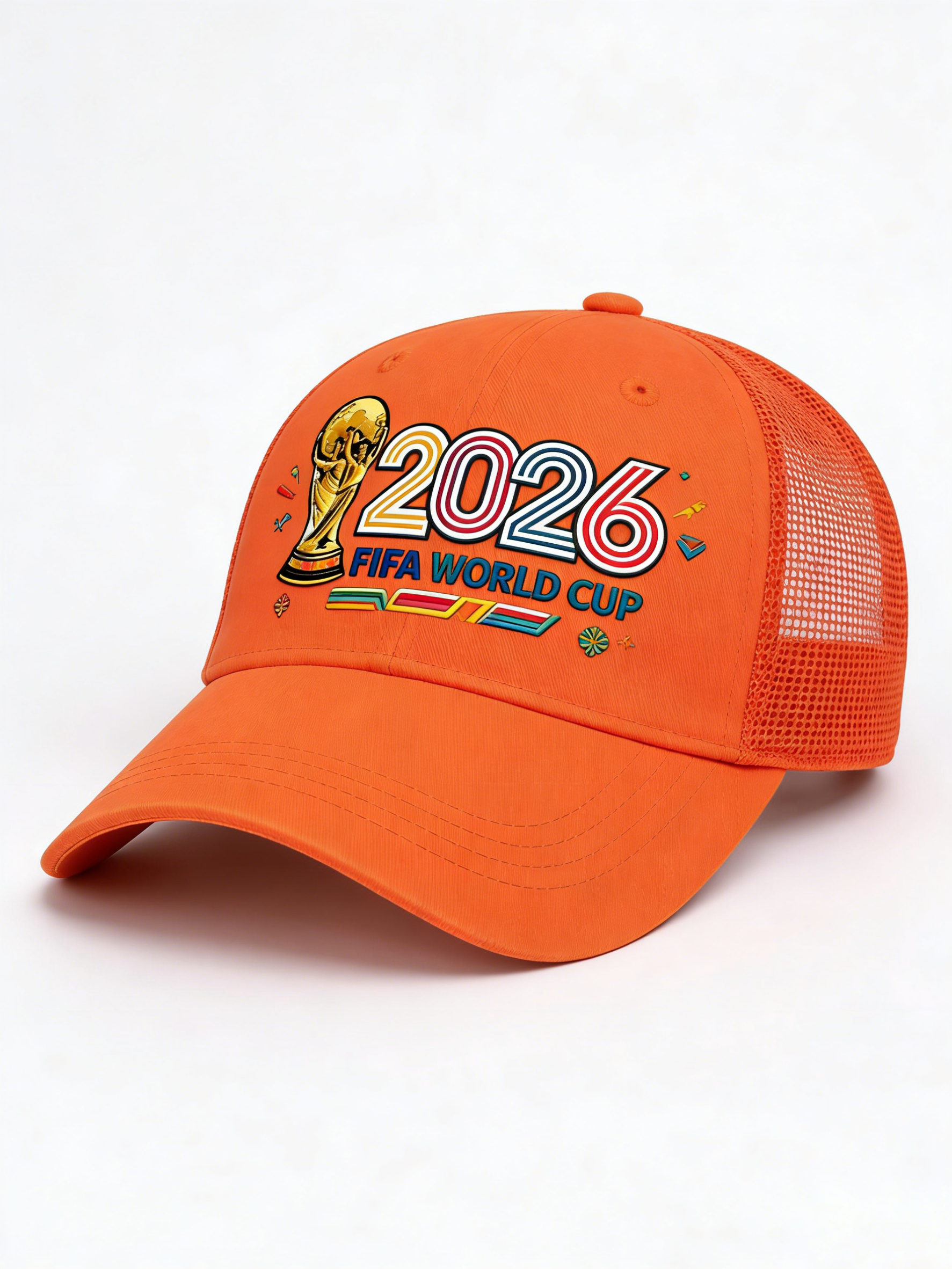 2026 FIFA World Cup Embroidered Gray Cotton Denim Adjustable Baseball Cap