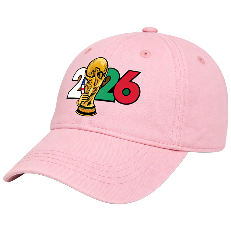 FIFA World Cup 2026 Hat with Embroidered Gray Adjustable Cotton Denim Baseball Cap
