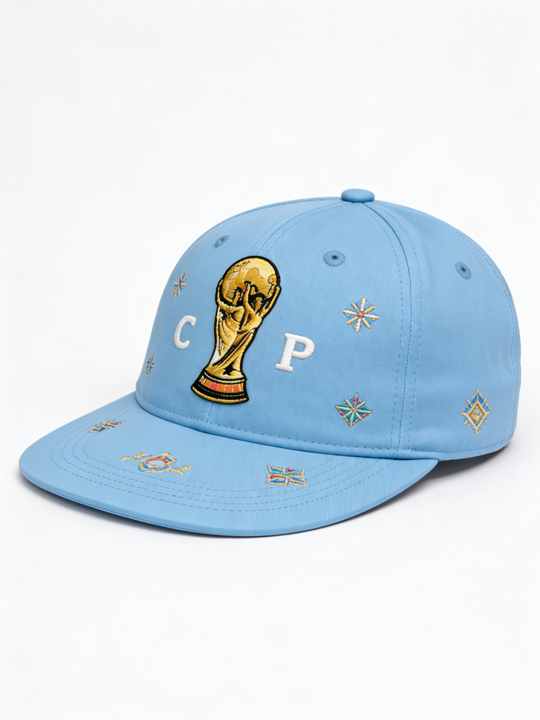 FIFA World Cup 2026 Embroidered Gray Adjustable Cotton Denim Baseball Cap