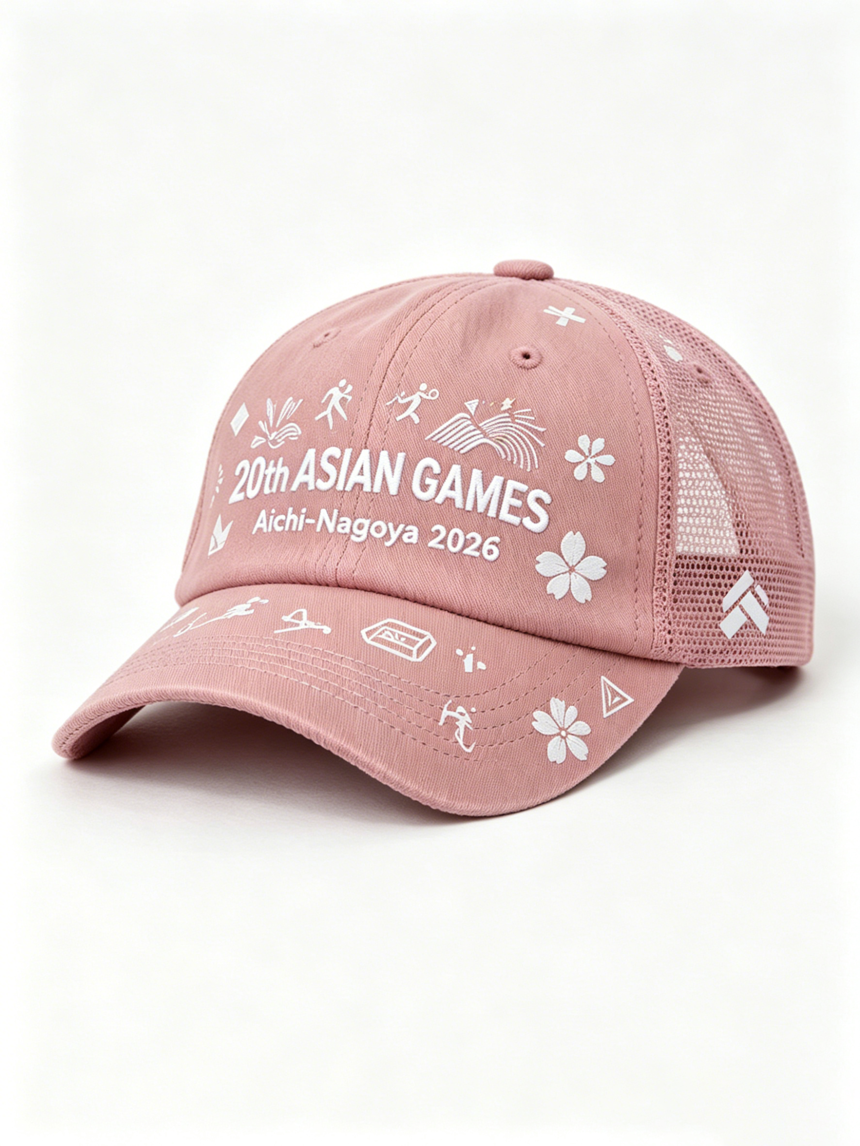 2026 Aichi-Nagoya Asian Games Grey Denim Fan Cap | Adjustable Embroidered Sports Headwear | xhcaps.com