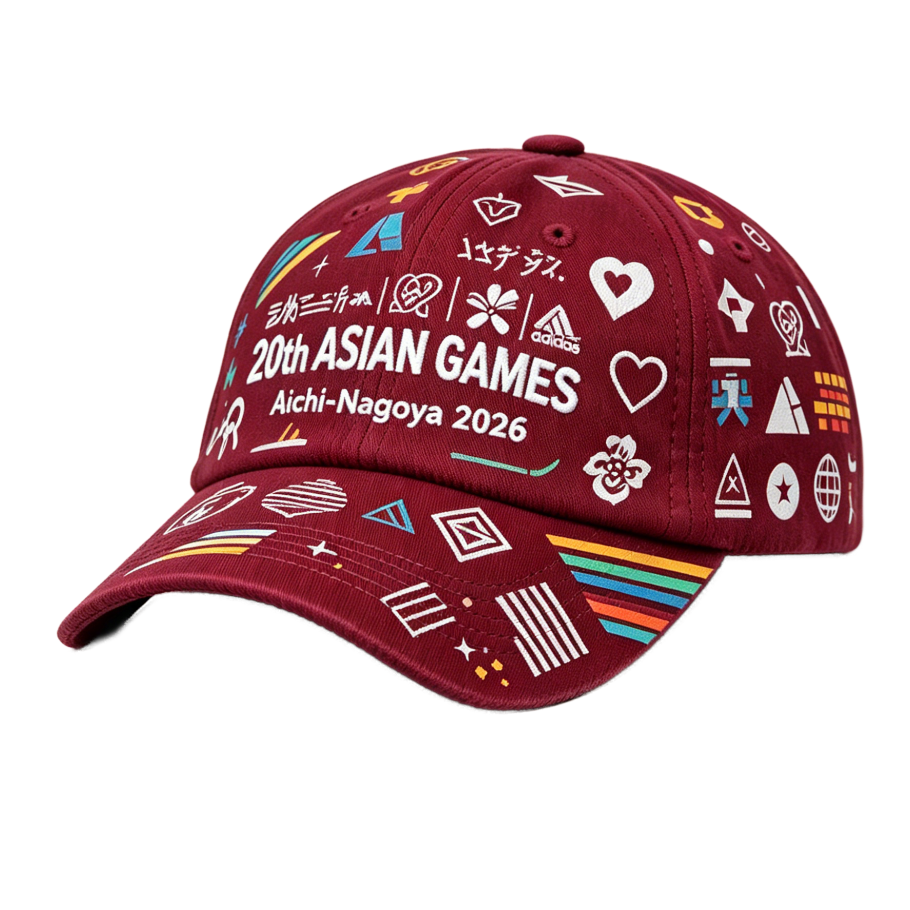 2026 Aichi-Nagoya Asian Games Grey Denim Fan Cap | Adjustable Embroidered Sports Headwear