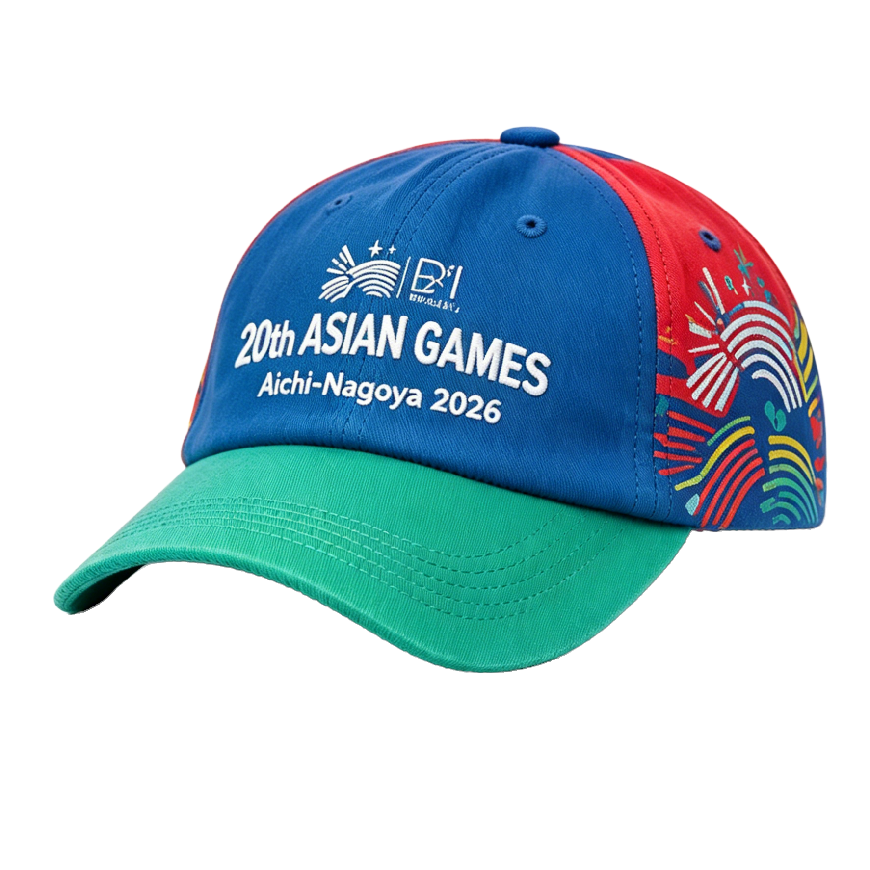 2026 Aichi-Nagoya Asian Games Grey Denim Fan Cap | Adjustable Embroidered Sports Headwear