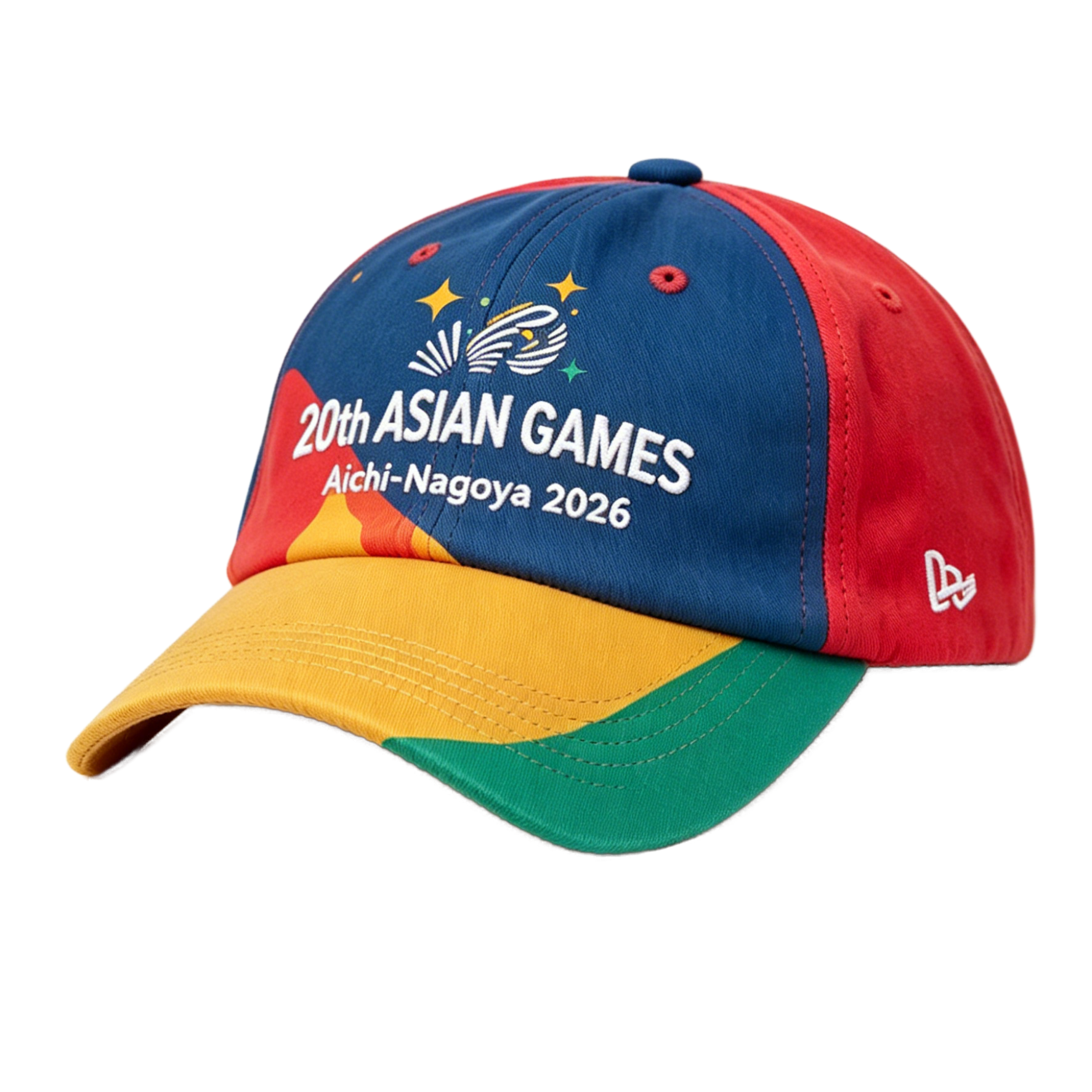 2026 Aichi-Nagoya Asian Games Grey Denim Fan Cap | Adjustable Embroidered Sports Headwear