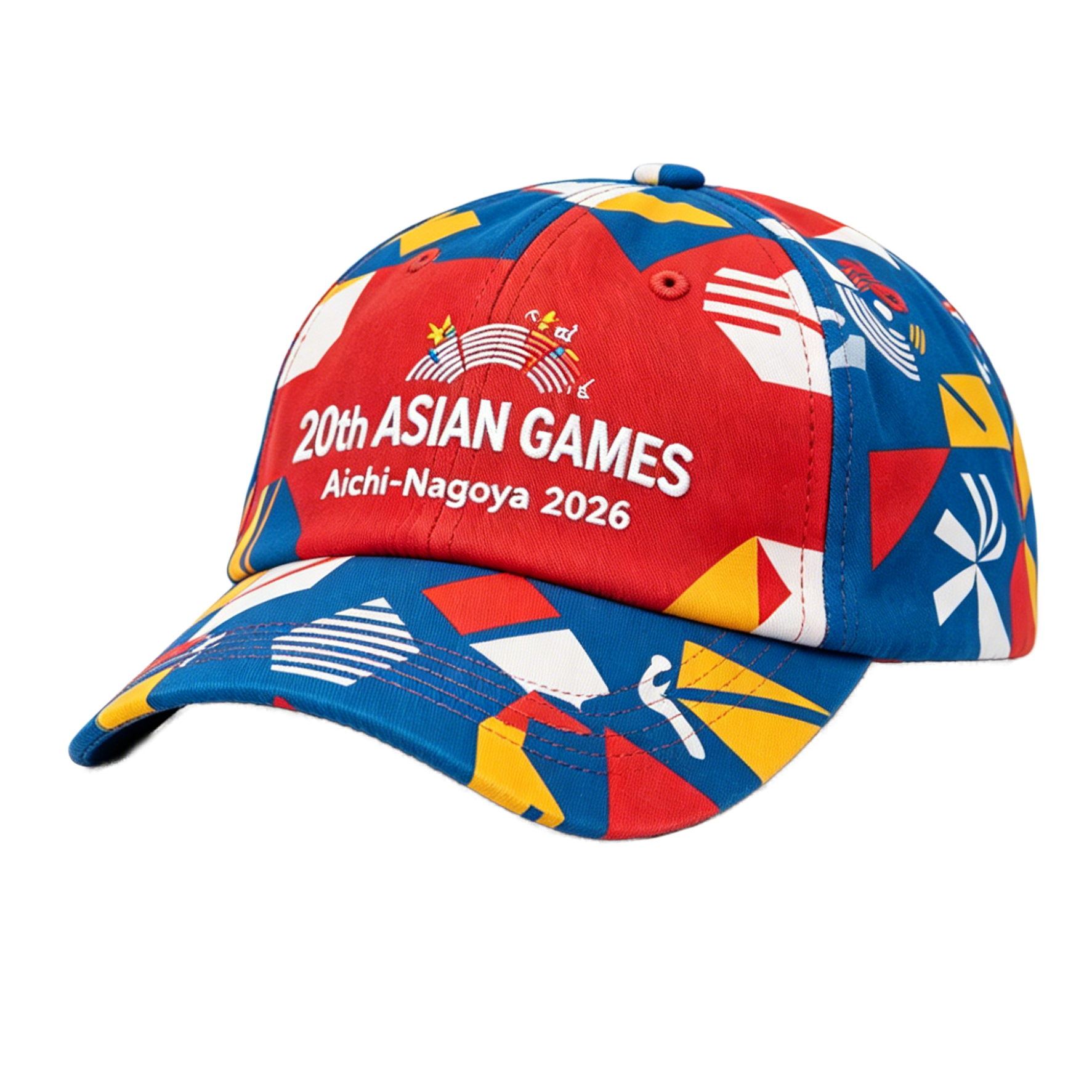 2026 Aichi-Nagoya Asian Games Grey Denim Fan Cap | Adjustable Embroidered Sports Headwear