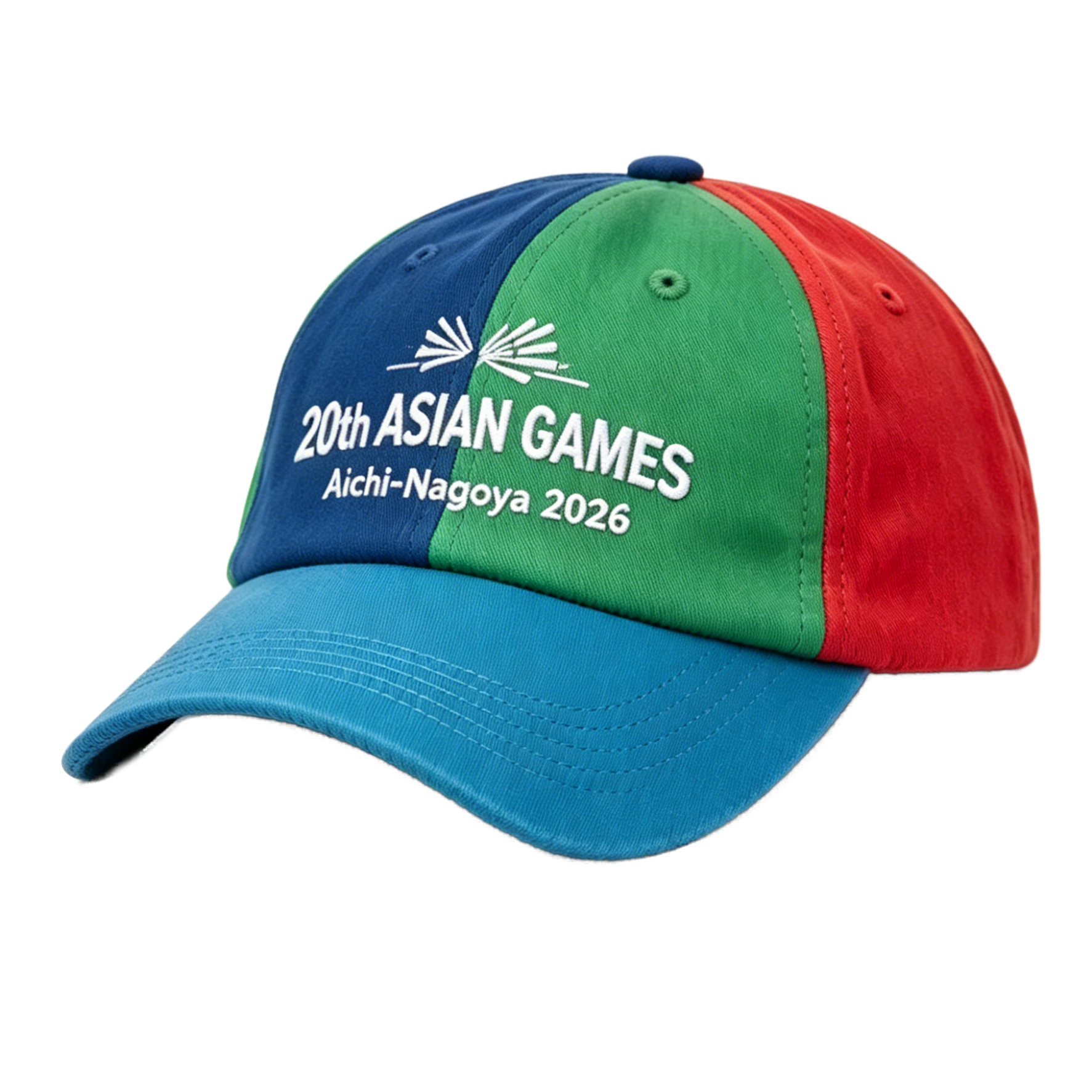 2026 Aichi-Nagoya Asian Games Grey Denim Fan Cap | Adjustable Embroidered Sports Headwear