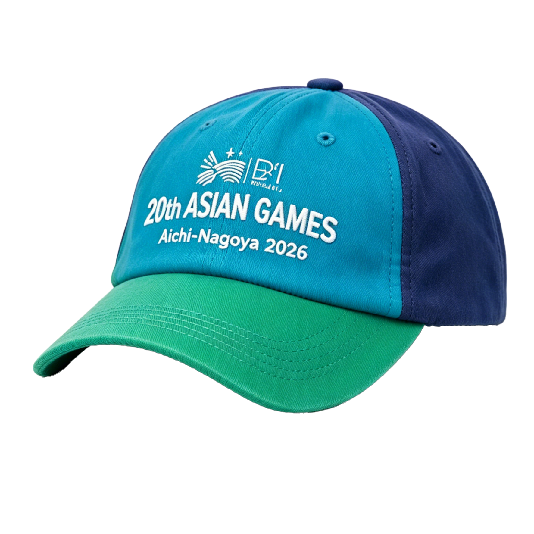 2026 Aichi-Nagoya Asian Games Grey Denim Fan Cap | Adjustable Embroidered Sports Headwear