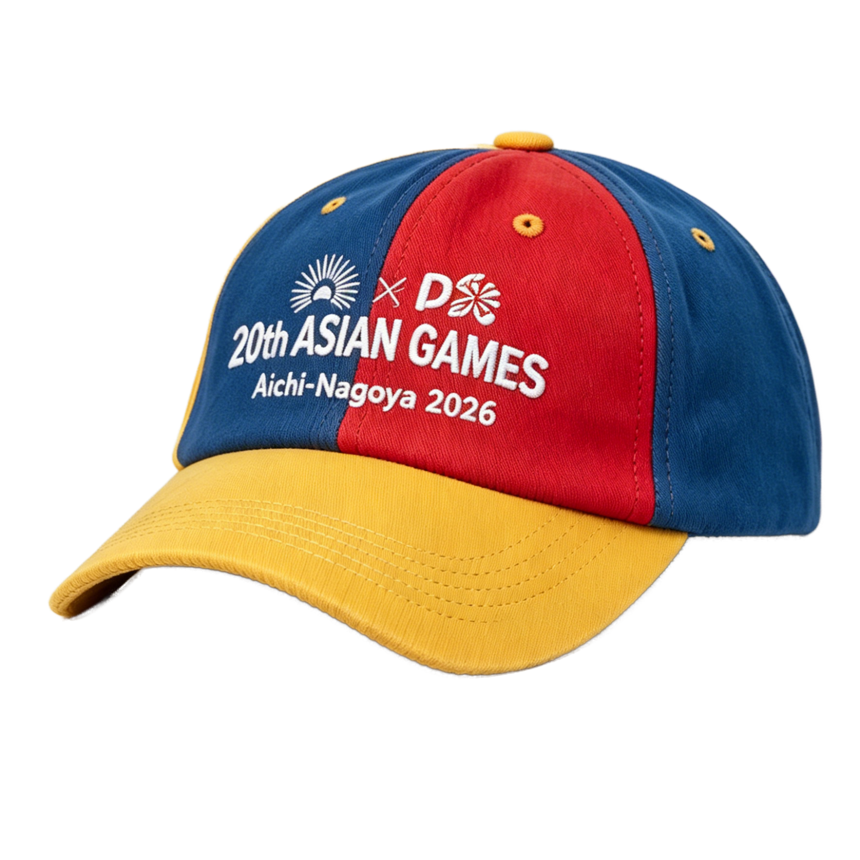 2026 Aichi-Nagoya Asian Games Grey Denim Fan Cap | Adjustable Embroidered Sports Headwear