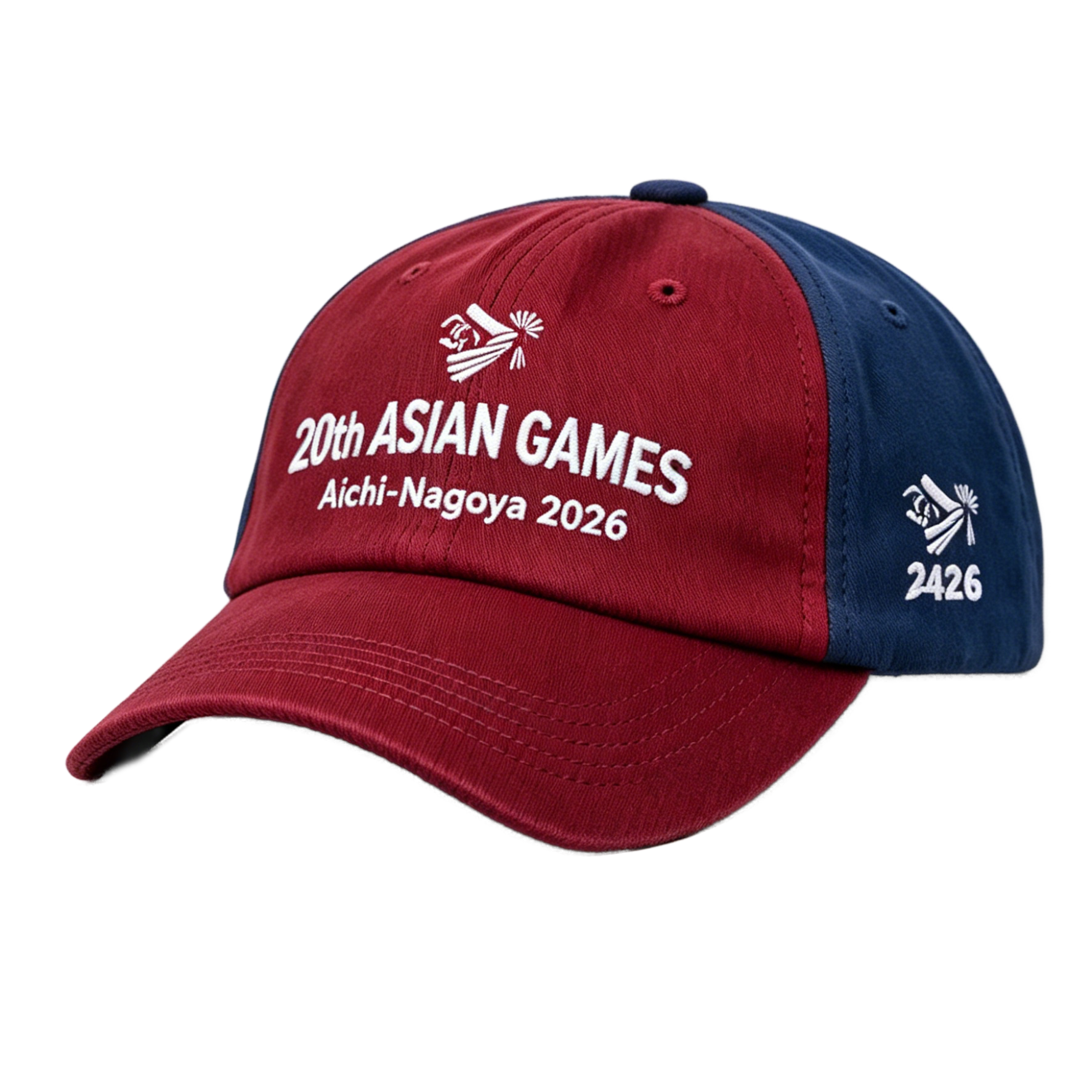 2026 Aichi-Nagoya Asian Games Grey Denim Fan Cap | Adjustable Embroidered Sports Headwear