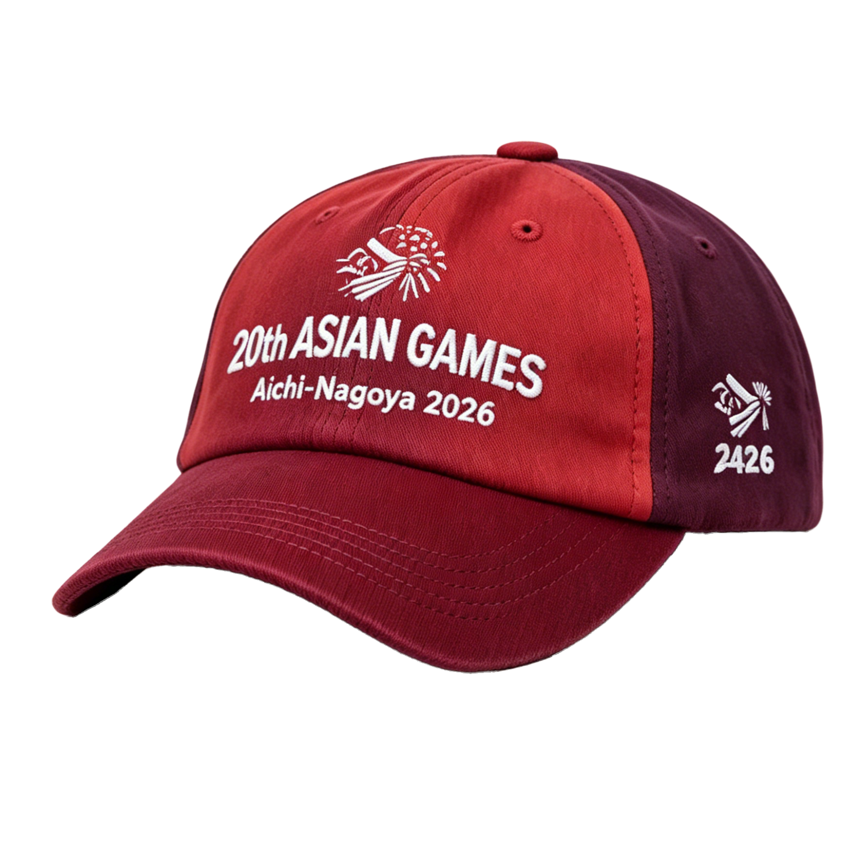 2026 Aichi-Nagoya Asian Games Grey Denim Fan Cap | Adjustable Embroidered Sports Headwear