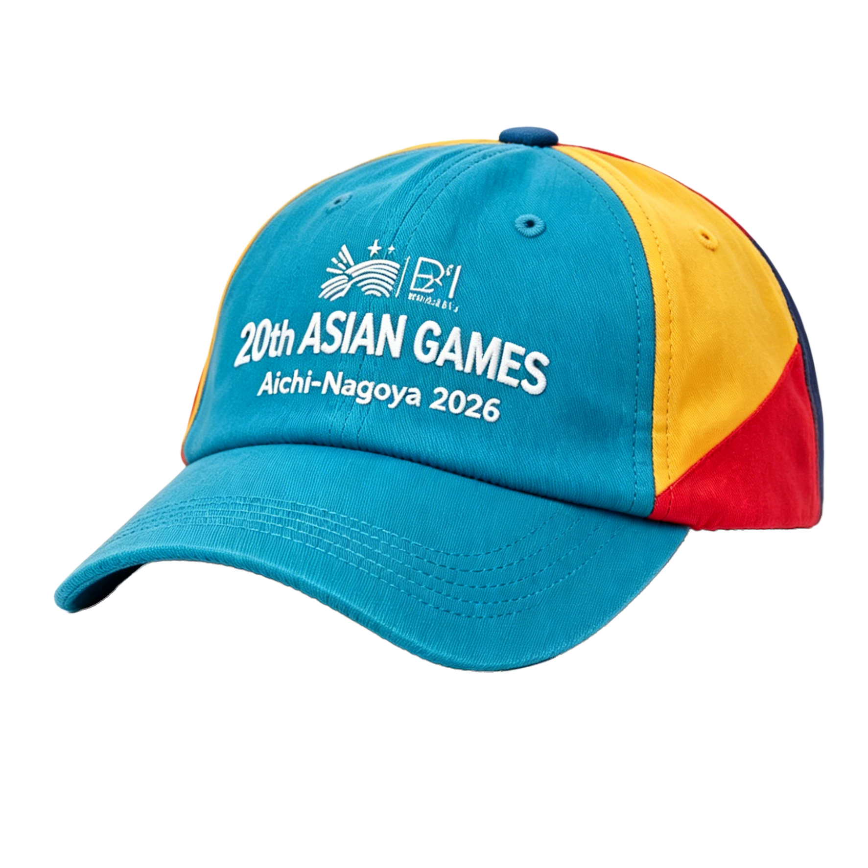 2026 Aichi-Nagoya Asian Games Grey Denim Fan Cap | Adjustable Embroidered Sports Headwear