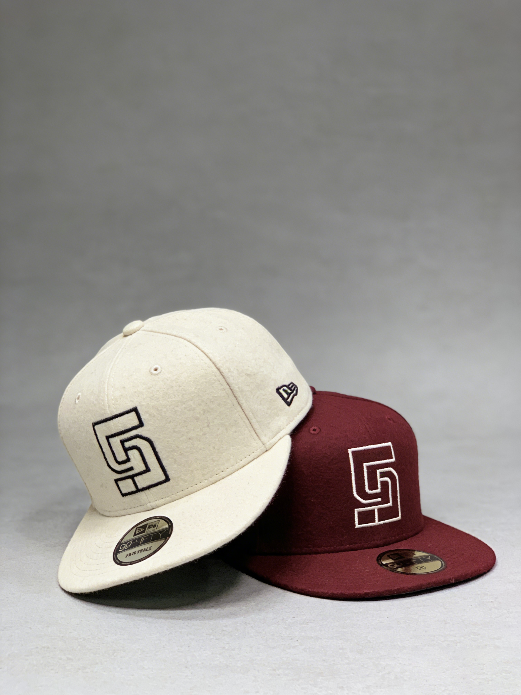 Custom Embroidered Gray Snapback Adjustable Wool Blend Baseball Cap