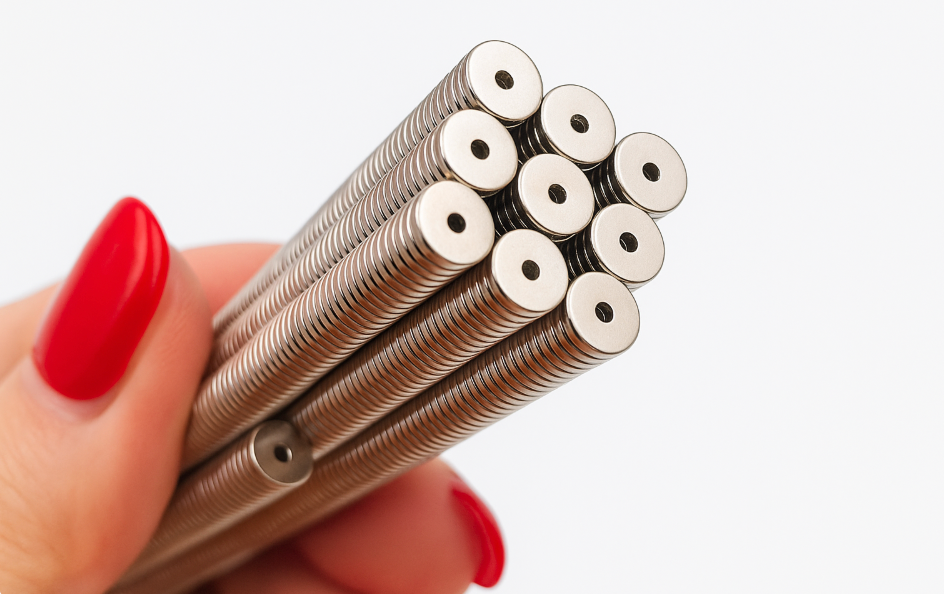 High bonding strength Compact triple-coated disc permanent magnet