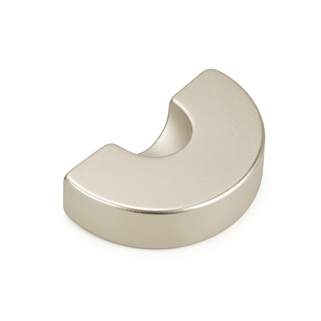 Middle Edge High Precision Custom Half-Shaped  NdFeB Magnet N35-N52