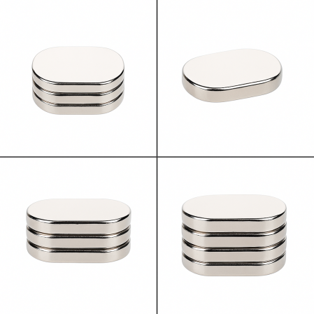 Rust proof high torque output stable Oval-shaped rare earth magnet