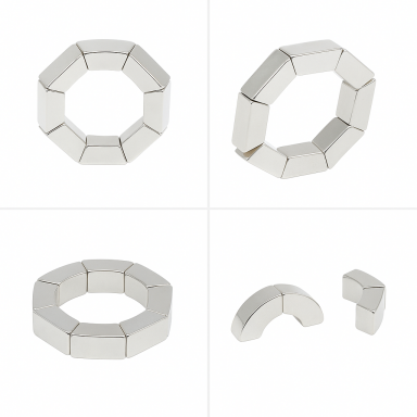 Magnetic attraction force Arc segment permanent neodymium magnet
