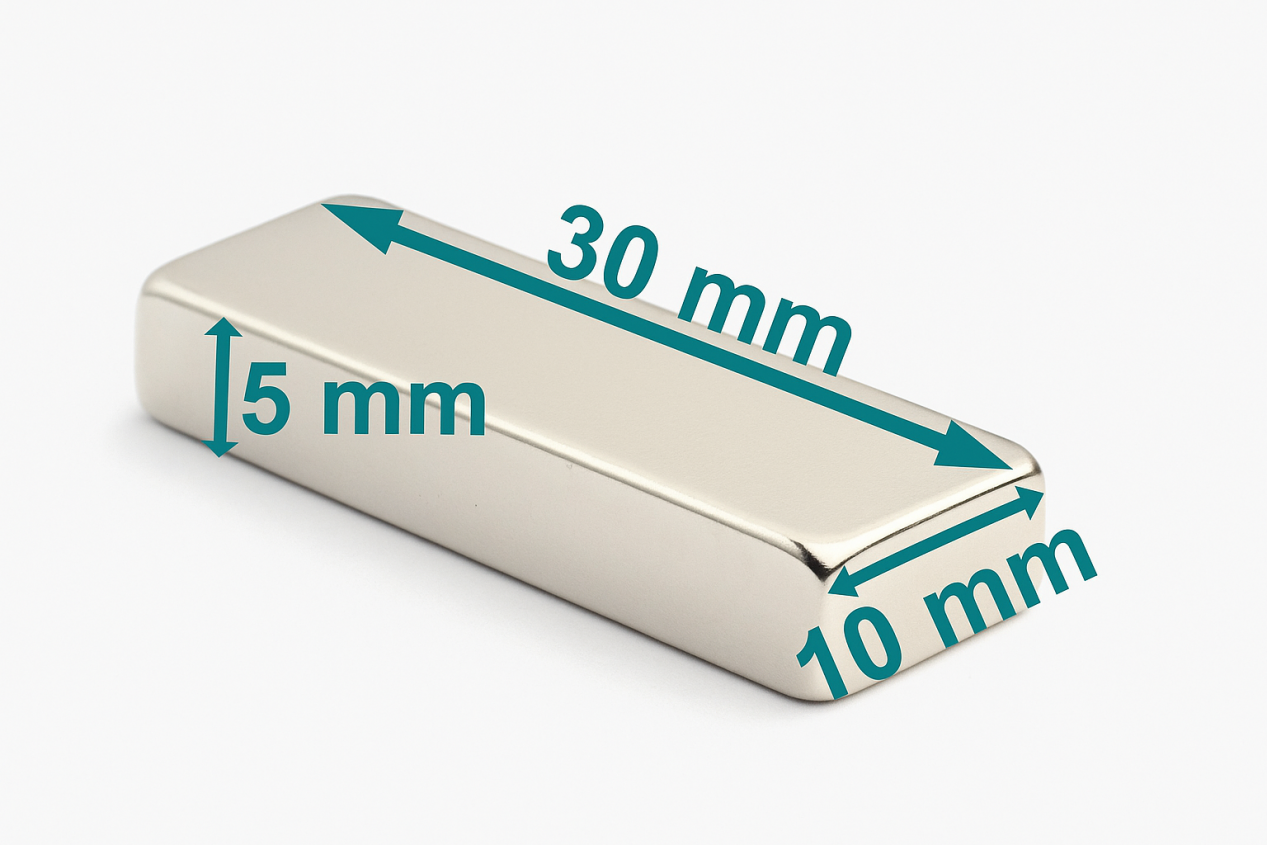 High Precision Special Shaped Rectangle Custom NdFeB Magnet N35-N52