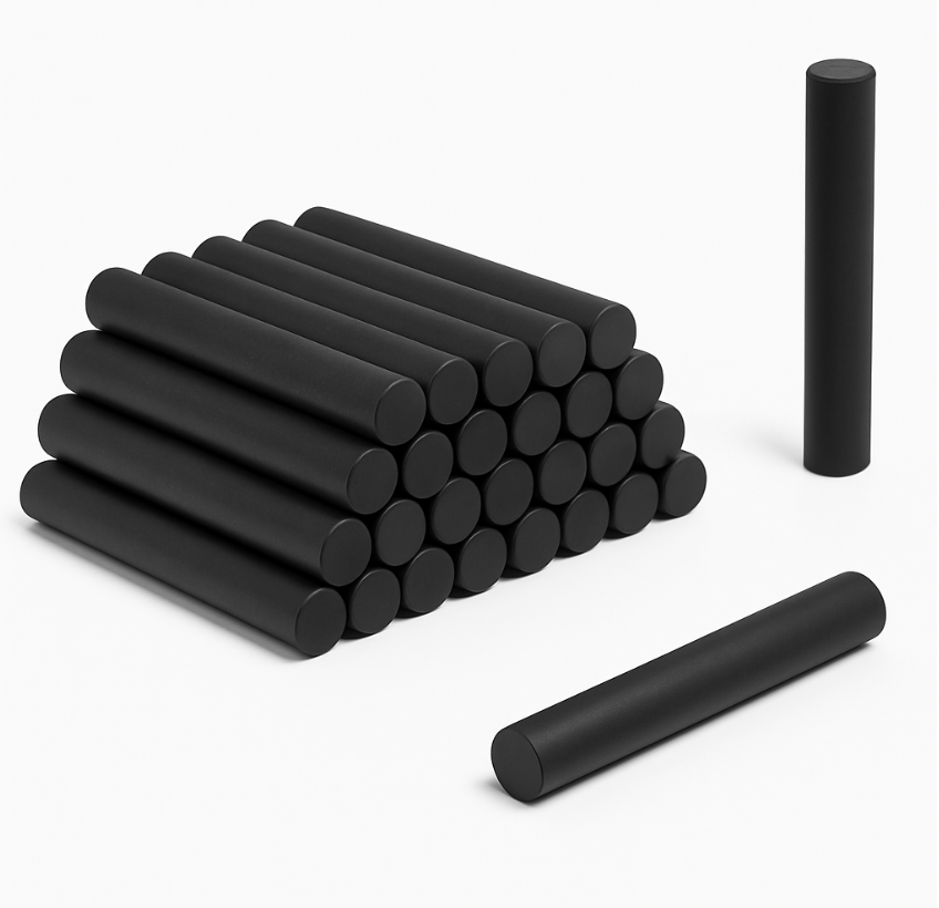 High residual magnetization Black epoxy coated cylinder-shaped rare earth magnets