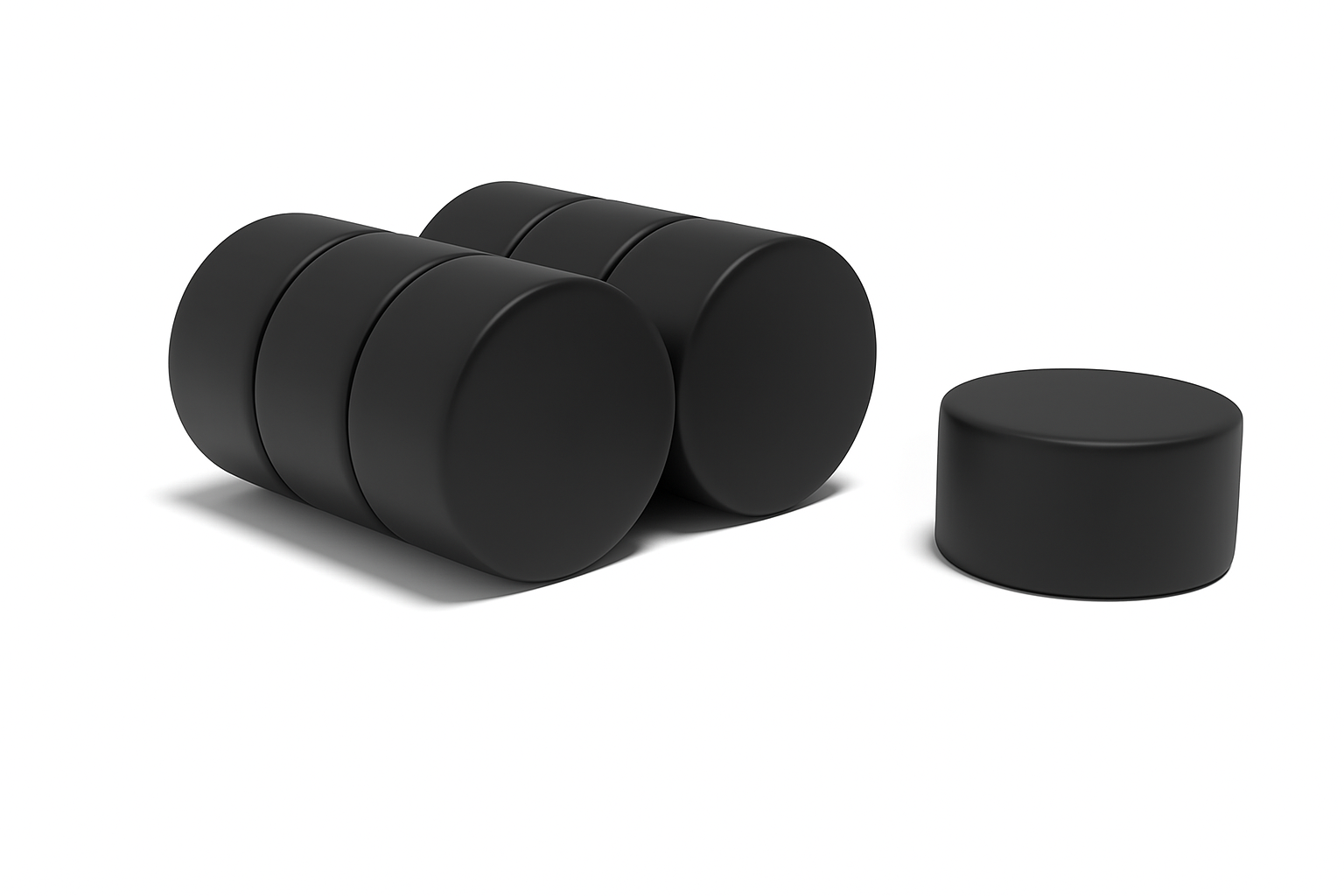 Black Epoxy Coated Neodymium Magnets – Strong Rare Earth Disc Magnets for Indoor & Outdoor Use