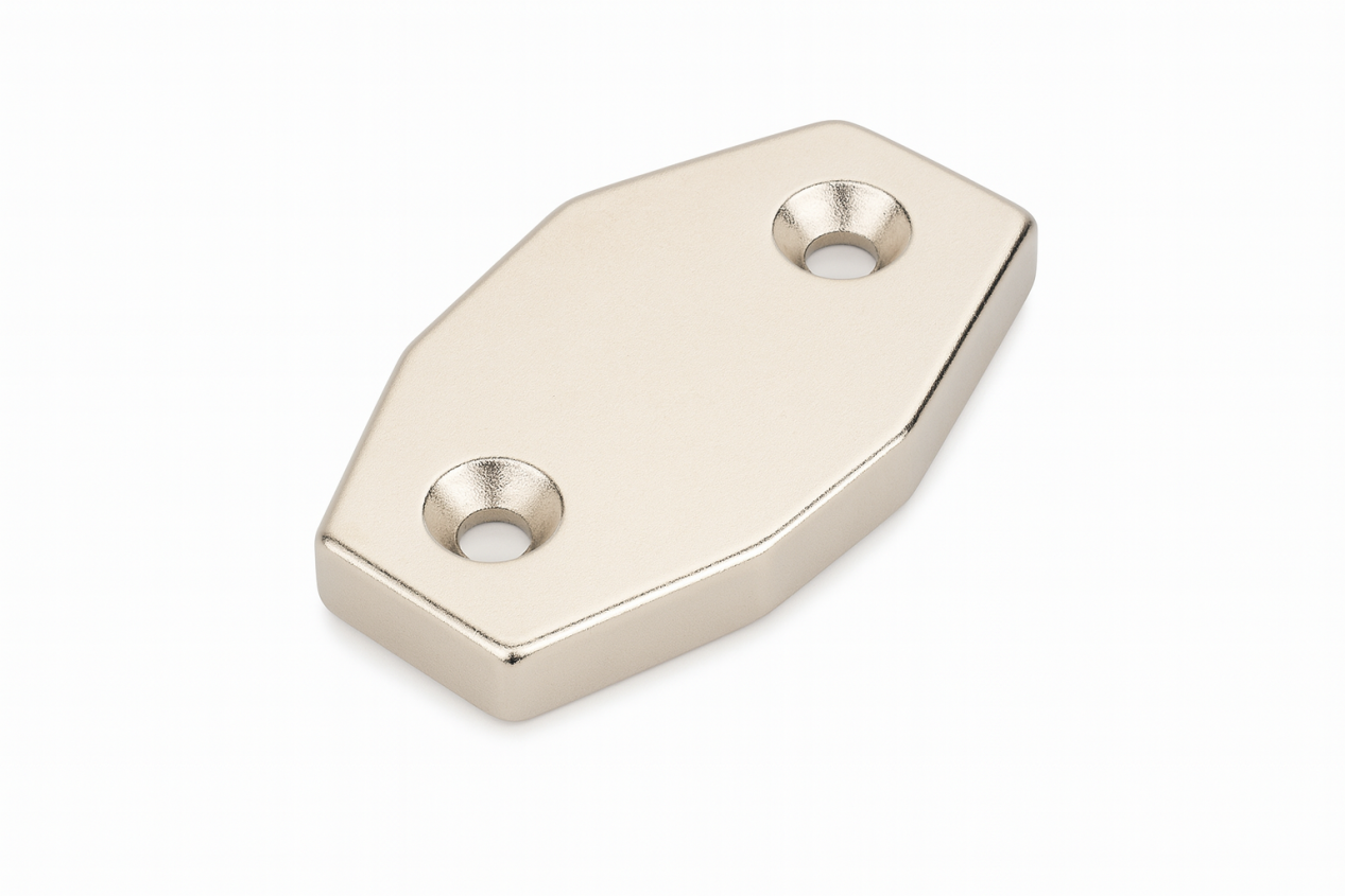High Strength Custom Shape Double hole NdFeB Magnet N35-N52
