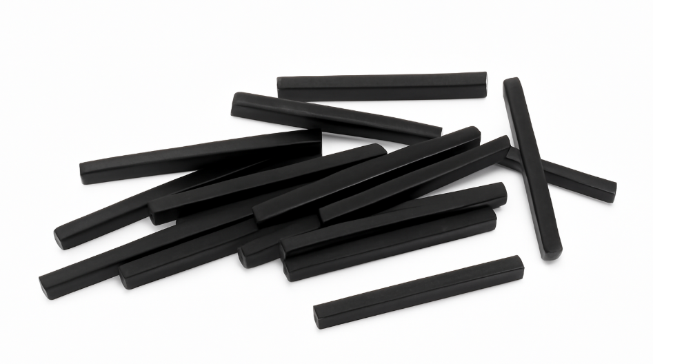 High energy density strong Black epoxy coated long bar shaped permanent magnets