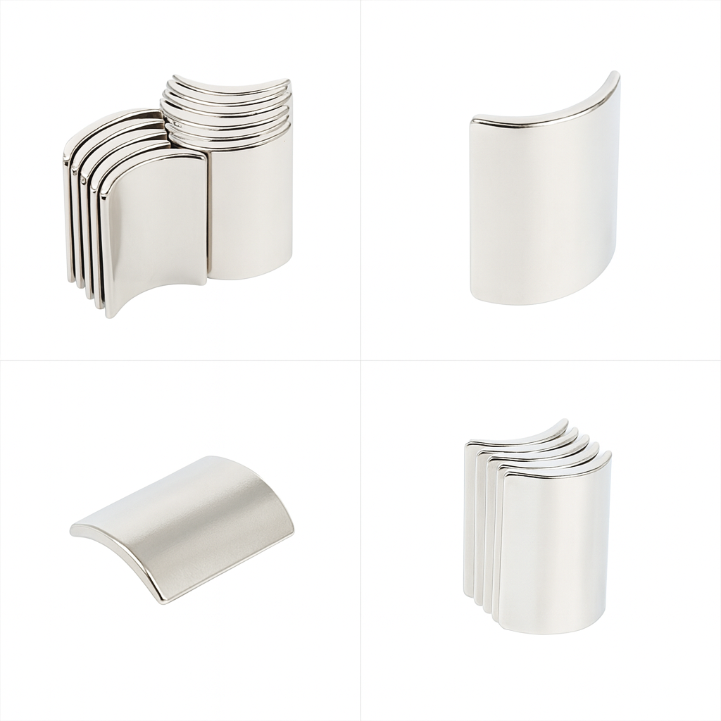 High temperature resistant exceptional magnetic strength arc-shaped rare earth magnet