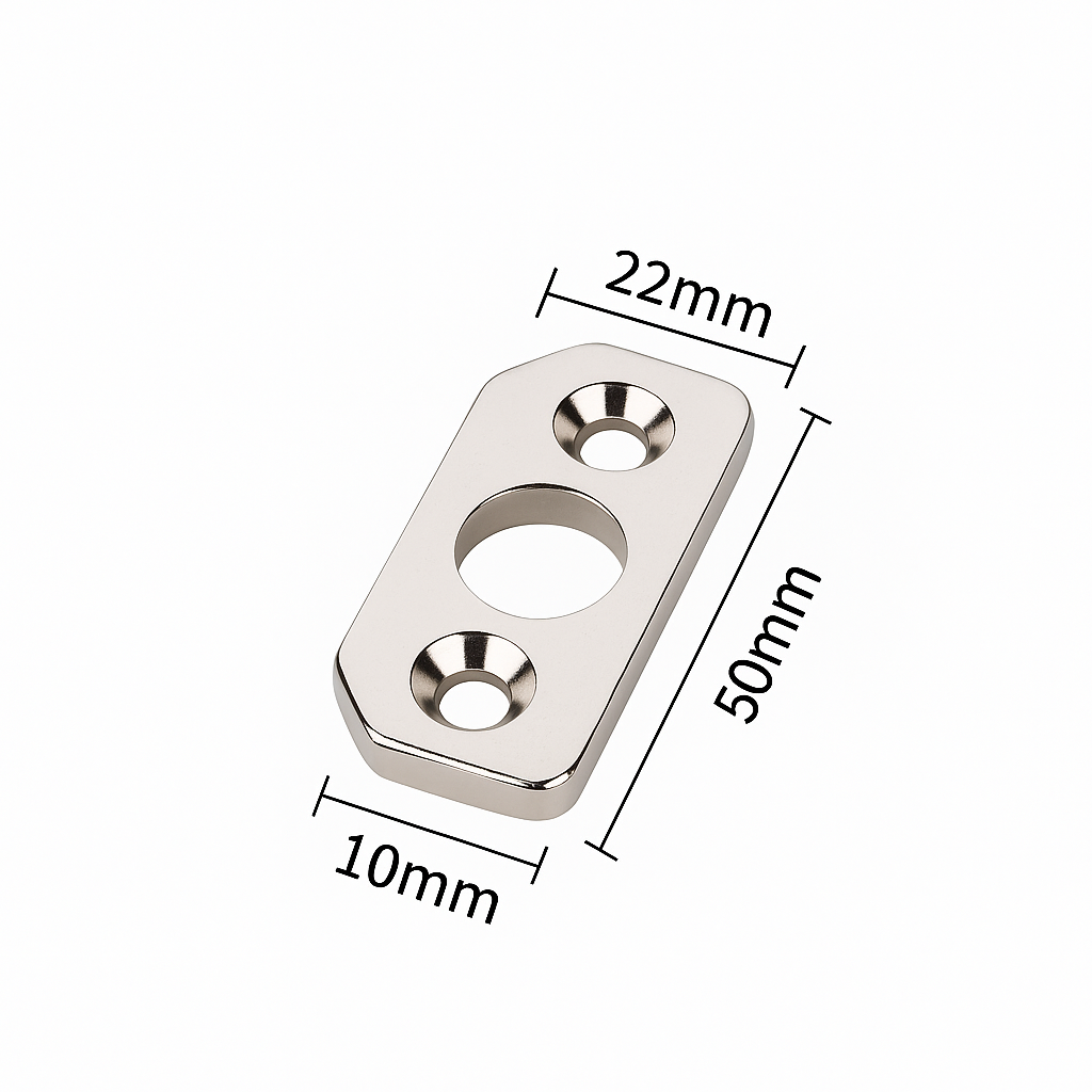 Corner Edge and Hole High Precision Custom Shaped NdFeB Magnet N35-N52