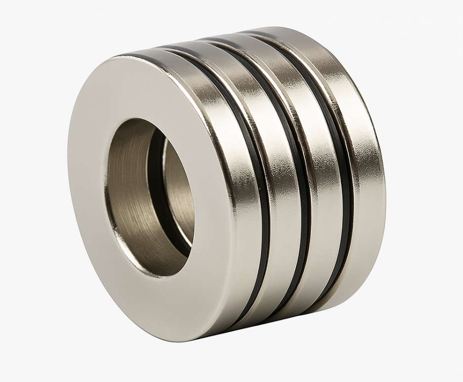 Professional grade tight tolerance ring shaped magnet