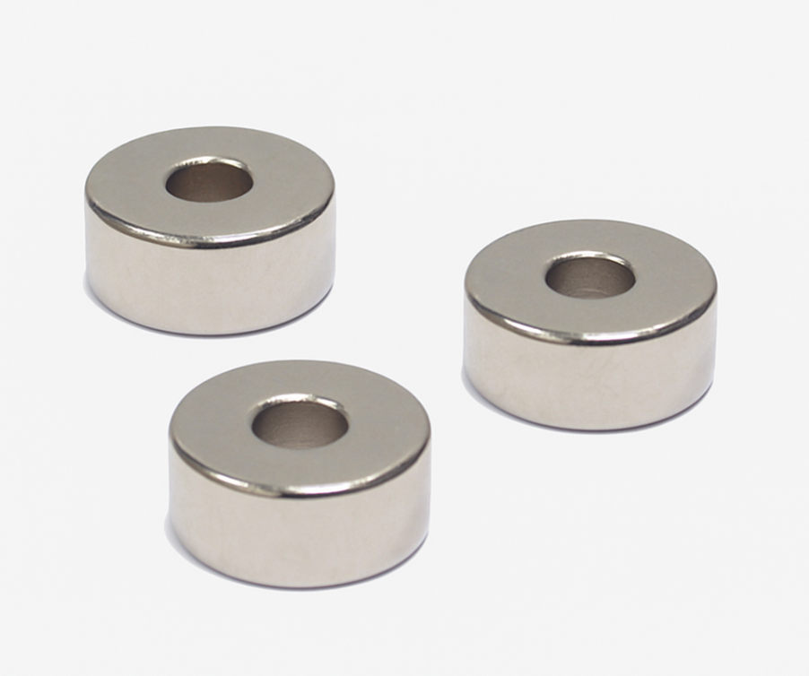 High energy density Triple-coating round countersunk permanent magnet
