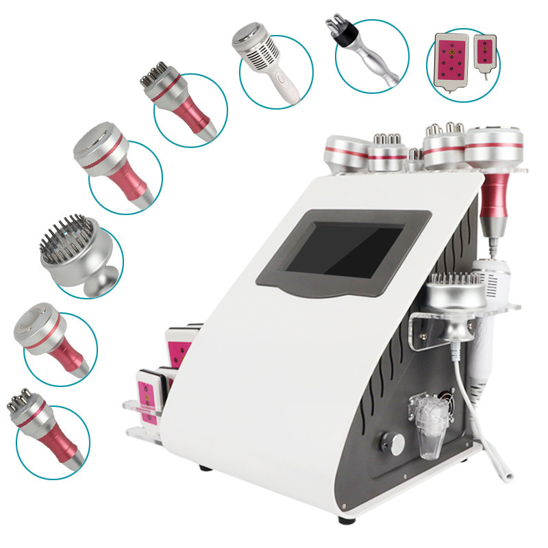 9-in-1 Pink Body Contouring Machine RF Cavitation Vacuum Slimming Device