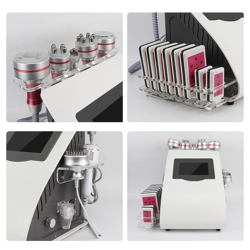 9-in-1 Pink Body Contouring Machine RF Cavitation Vacuum Slimming Device