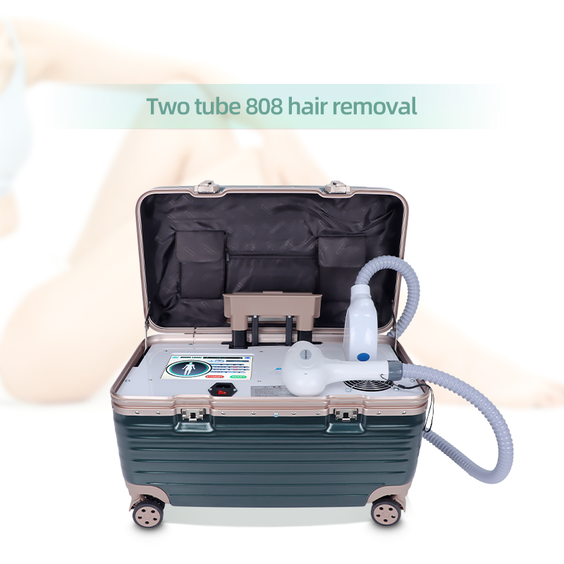 Portable 808nm Diode Laser Hair Removal Machine 755/808/1064nm Beauty Device