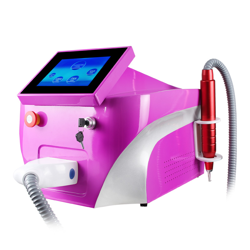 Pink Desktop Pico Laser Tattoo Removal Machine 532/1064/1320nm