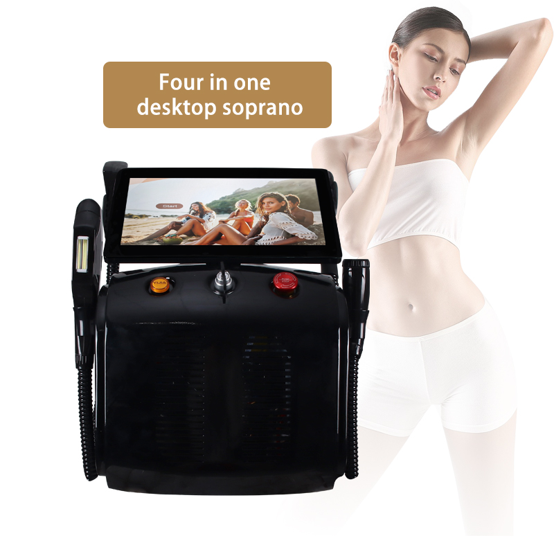 4 In 1 Soprano Diode Laser Hair Removal Machine Desktop Multifunction Device