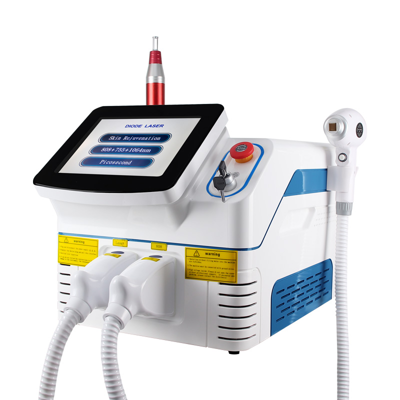 2 In 1 Diode Laser & Picosecond Hair Removal Machine 755/808/1064nm + 532/1320nm