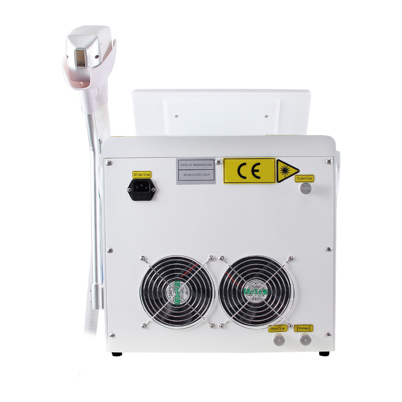 White Desktop Diode Laser Hair Removal Machine 755/808/1064nm Professional Device